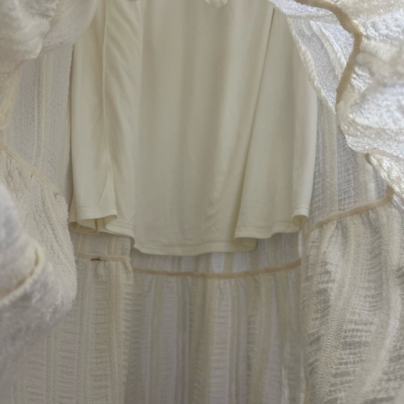 GLG Textured Cream Maxi Skirt - Picture 5 of 6